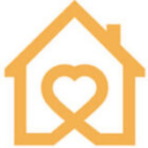 Pathways For All People logo — a house drawn in one line with a heart at its centre